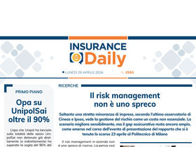 Insurance Daily n. 2565 di lunedì 29 aprile 2024