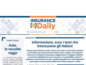 Insurance Daily n. 2546 di giovedì 28 marzo 2024