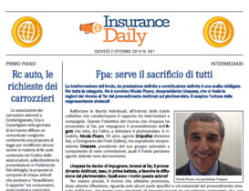 Insurance Daily n. 581 di giovedì 2 ottobre 2014