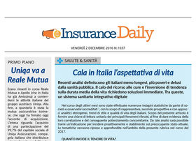 Insurance Daily n. 1037 di venerdì 2 dicembre 2016