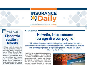 Insurance Daily n. 1307 di lunedì 26 marzo 2018