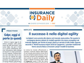 Insurance Daily n. 1347 di venerdì 25 maggio 2018