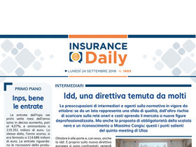 Insurance Daily n. 1403 di lunedì 24 settembre 2018