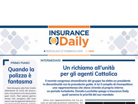 Insurance Daily n. 1497 di mercoledì 27 febbraio 2019