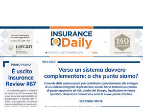 Insurance Daily n. 1598 di giovedì 12 settembre 2019