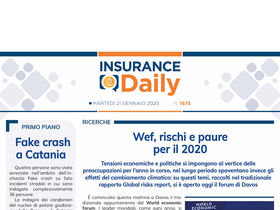 Insurance Daily n. 1675 di martedì 21 gennaio 2020