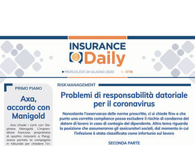 Insurance Daily n. 1778 di mercoledì 24 giugno 2020