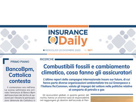 Insurance Daily n. 1871 di mercoledì 23 dicembre 2020