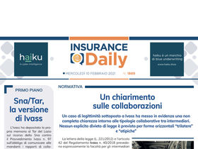 Insurance Daily n. 1889 di mercoledì 10 febbraio 2021