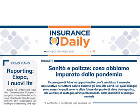 Insurance Daily n. 2133 di giovedì 31 marzo 2022